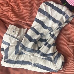 Polo by Ralph Lauren Blue and White Striped Hoodie